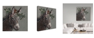 Trademark Global Mary Miller Veazie 'Mary Beth The Christmas Donkey' Canvas Art - 35" x 35"